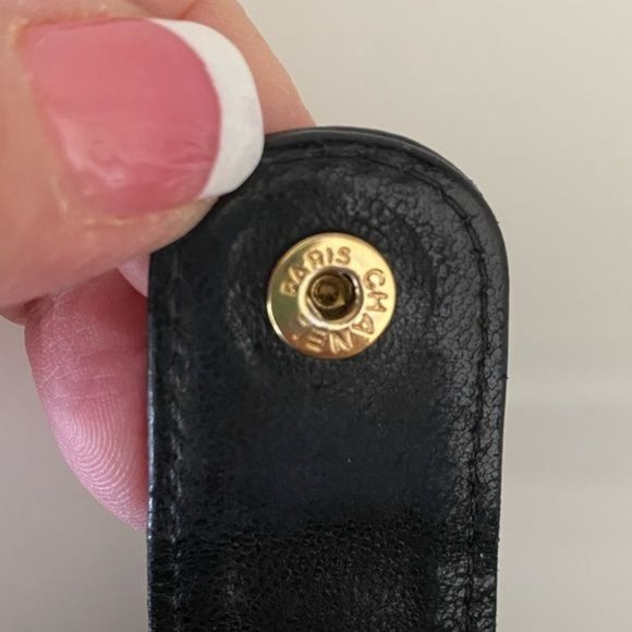 Chanel Black Caviar Leather Wallet on a Chain 100% Authentic - Picture 7 of 12